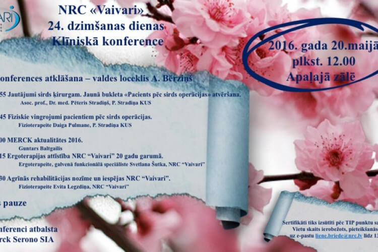 NRC «Vaivari» 24. dzimšanas dienas klīniskā konference